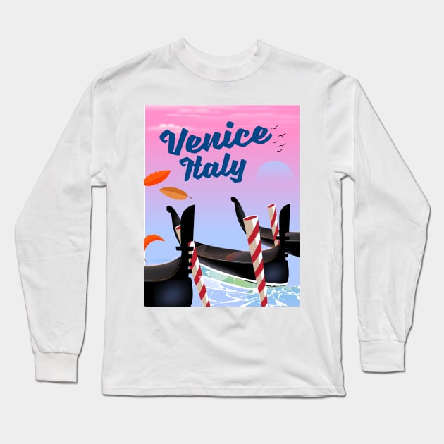 Venice Italy Long Sleeve T-Shirt by nickemporium1